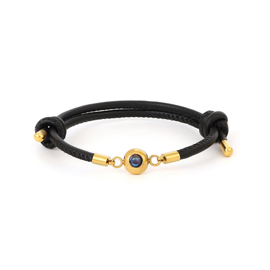 Bransoletka Skórzana z Projekcją